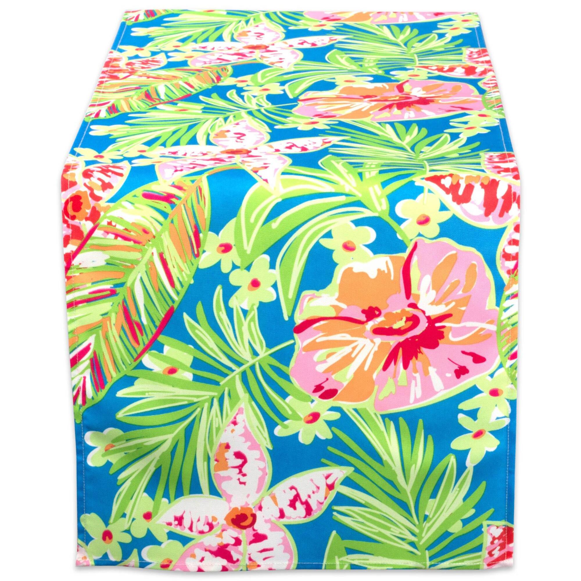 DII® 72" Summer Floral Outdoor Table Runner